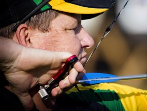 Darren Robinson – archery. Photo by Corporal Mark Doran.