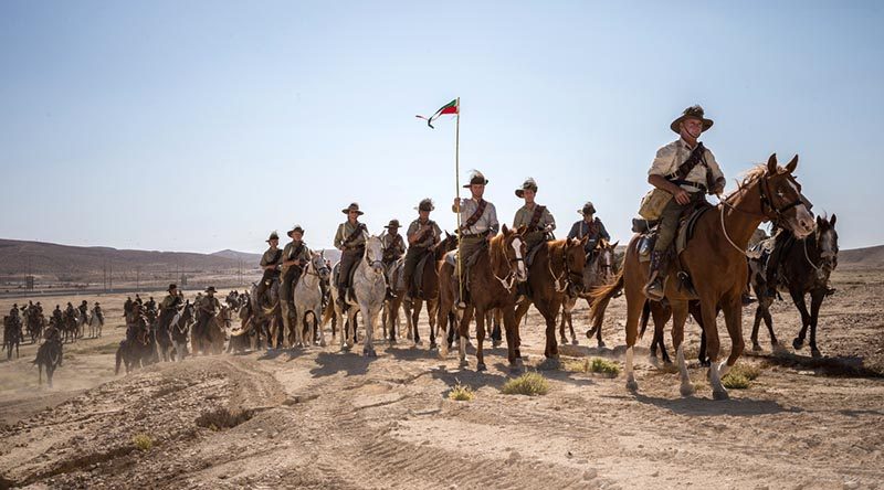 Members of the Australian Light Horse Association participate in a re-enactment ride to commemorate the Battle of Beersheba in Israel. Photo by Corporal Nunu Campos.