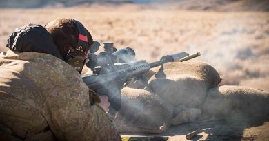 New Zealand Army capbaility branch testing a Barrett M107A1.