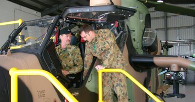 A Tiger helicopter at Oakey.