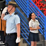 Catafalque Party Commander Cadet Corporal Joshua Watson. Photo by Flying Officer (AAFC) Paul Rosenzweig