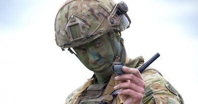 An Australian Army soldier prepares to launch a PD-100 Black Hornet nano unmanned aerial vehicle during Exercise Chong Ju at Puckapunyal. Photo by Corporal David Said.