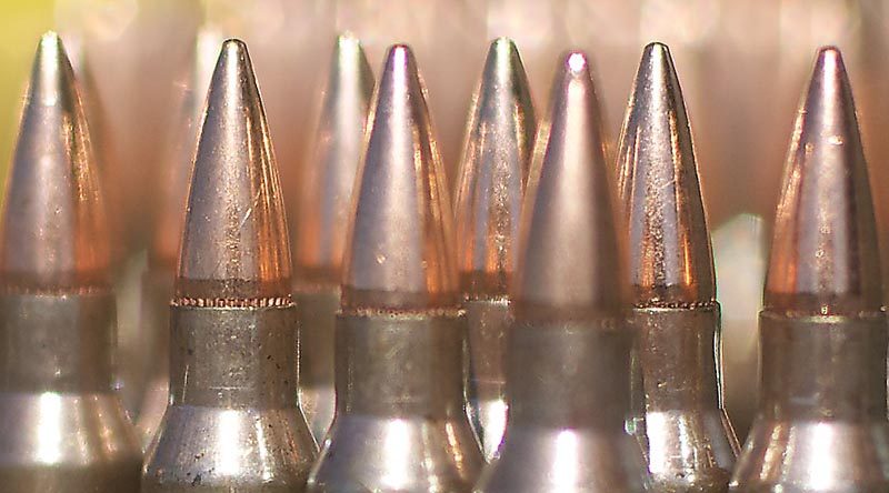Australian 5.56mm ammunition. Photo by Sergeant John Waddell.