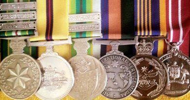 Dave Finney's medals