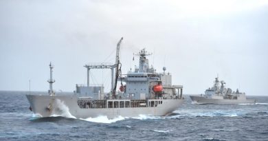 File photo: HMNZS Endeavour at sea. NZDF photo.