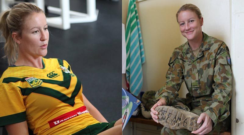 Private Talesha Quinn, 6th Combat Support Brigade – and Rugby League World Cup Jillaroo.