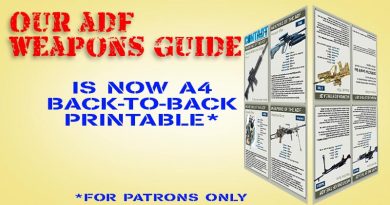 ADF Weapons Guide, now A4 back-to-back printable – for CONTACT Patrons only.