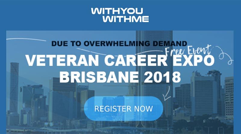 WithYouWithMe Veteran Career Expo in Brisbane – registration now open