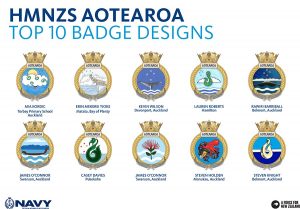 HMNZS Aotearoa top 10 badge comp