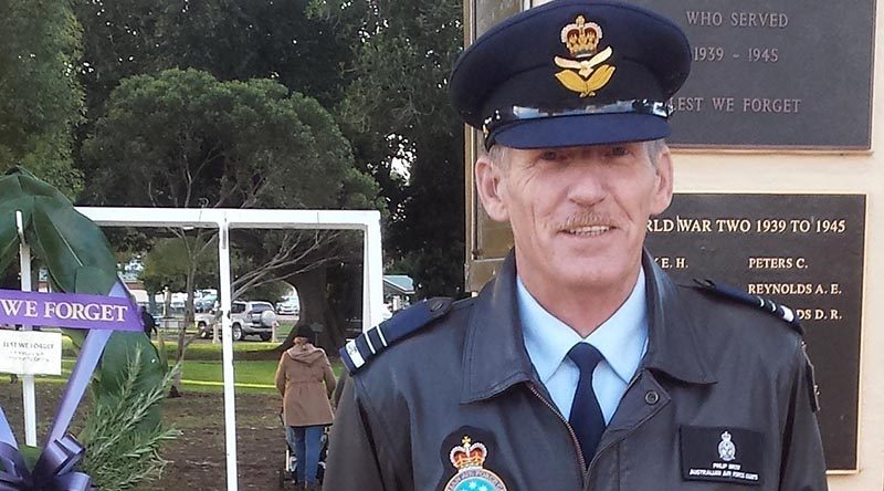 Flight Lieutenant (AAFC) Philip Brow, incoming Commanding Officer of No 608 (Town of Gawler) Squadron, AAFC.