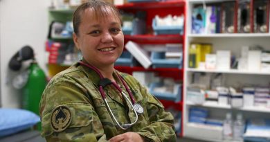 Royal Australian Navy Chief Petty Officer Sarah Hall at Bagram Airfield, Afghanistan. Story and photo by Corporal Max Bree.