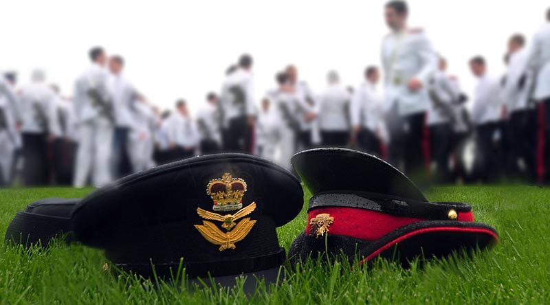 ADFA Third Year Officer Cadets celebrate graduation. Photo by Corporal Chris Moore.