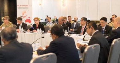 Inaugural Sub-Regional Defence Ministers’ Meeting on Counter-Terrorism in Perth. Photo from Minister Payne's Facebook page.