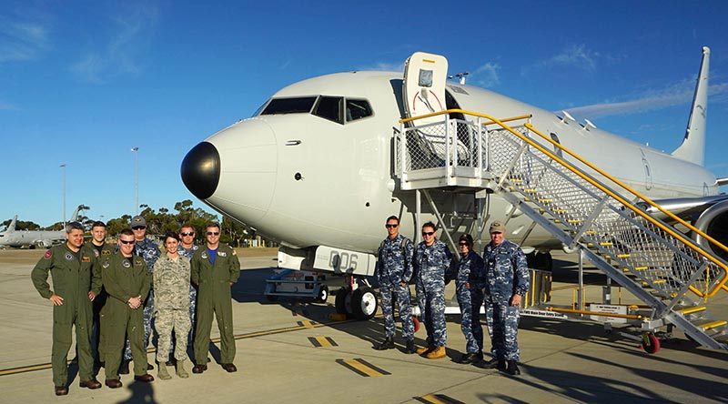 Australia's sixth P-8A Poseidon factory delivered to RAAF Base Edinburgh. Boeing photo.