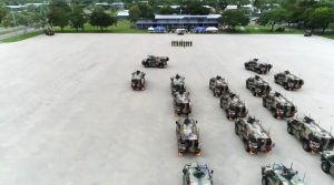 Bushmasters on parade at 1RAR for the first time.