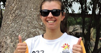 Leading Aircraftwoman (AAFC) Liz Gardener, a 2018 Commonwealth Games Queen’s Baton Bearer.