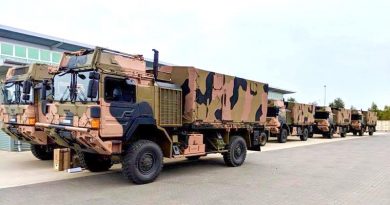 First delivery of new MAN trucks at 7RAR.