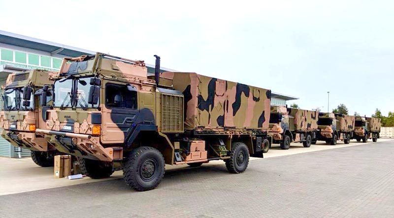 First delivery of new MAN trucks at 7RAR.
