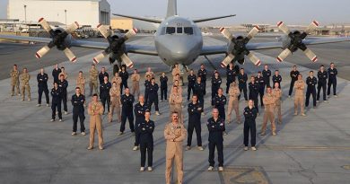 Members of the New Zealand Defence Force maritime surveillance mission in the Middle East. Credit: Australian Defence Force