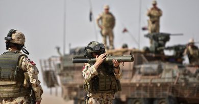 Members of the Overwatch Battle Group – West 4 conduct a range practice near Talil, Iraq. 2008 file photo by Brian Hartigan.