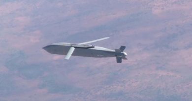 AGM-154C Joint Standoff Weapon in flight during RAAF Super Hornets tests at Woomera. Photo by Squadron Leader Ben Nunan.