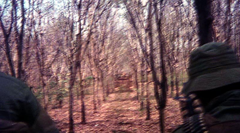 A rubber plantation, with perfect firing lines – in limited directions.