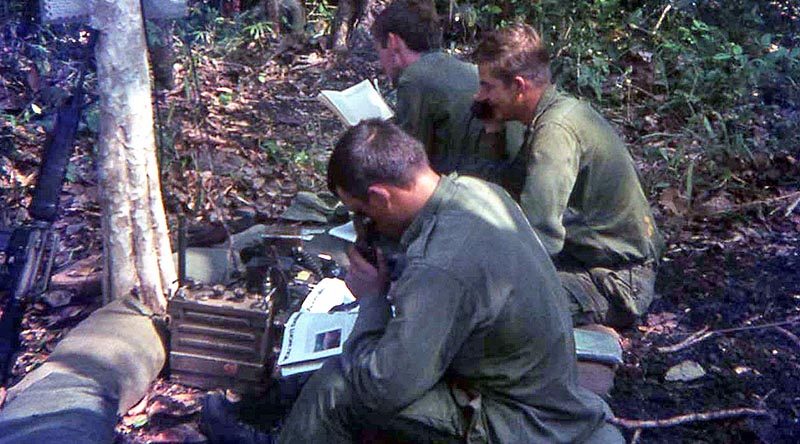 The sigs manning the radios at CHQ