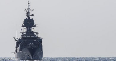 HMAS Warramunga in the Middle East Region. Photo by Leading Seaman Tom Gibson.