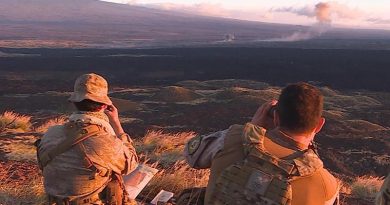 Australian Army Joint Fires Team (JFT) soldiers in Hawaii conduct a fire mission in support of Exercise Rim of the Pacific 2018 (RIMPAC).