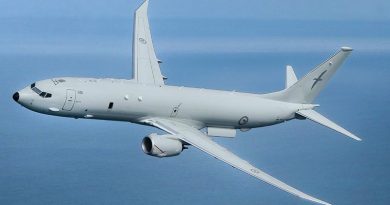 An artist's impression of a Royal New Zealand Air Force P-8A Poseidon. NZDF image.