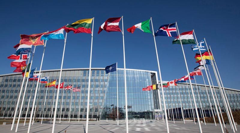 NATO Headquarters in Brussels, Belgium. Official photo.
