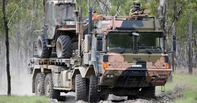 A Rheinmetall MAN truck on exercise in Shoalwater Bay. Photo by Belinda Dinami.