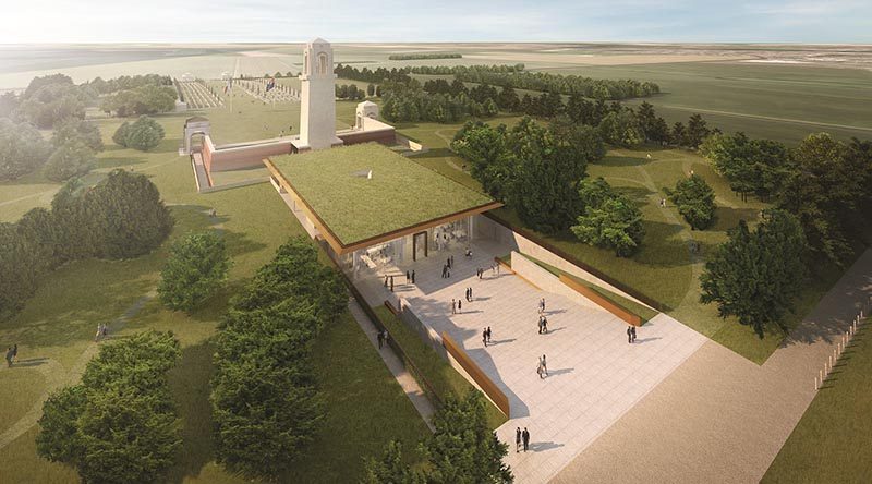 Artist's impression of the Sir John Monash Centre. © Commonwealth of Australia 2018