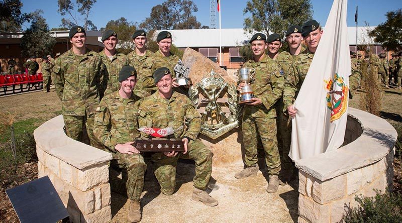 The winning section, from 6RAR, in the 2018 Duke of Gloucester Cup.
