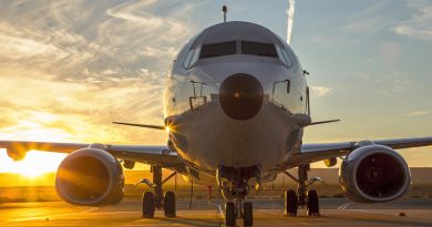 A Australian P-8A Poseidon at RAAF Base Learmonth. Photo by Corporal Craig Barrett.