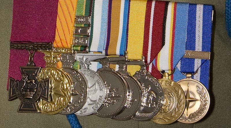 The medal group of Corporal Benjamin Roberts-Smith VC, MG. Photo by Lauren Black.