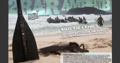 First pages of a major CONTACT Magazine spread on 2RAR (Amphib), from December 2017.