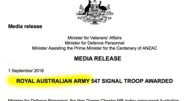 Royal Australian Ministerial faux pas ;-)