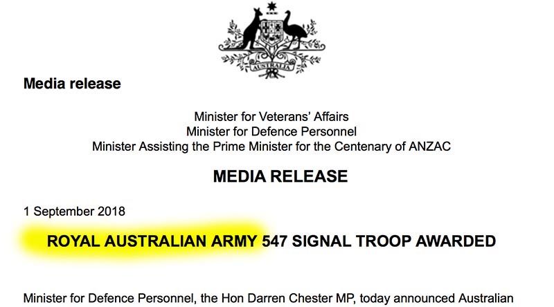 Royal Australian Ministerial faux pas ;-)