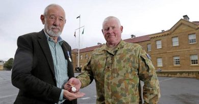 Kevan Blom and Major Chris Talbot.