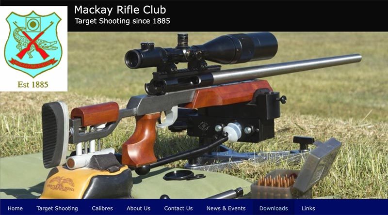 Mackay Rifle Club web-site image.