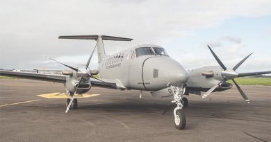 The Royal New Zealand Air Force's new King Air 350. NZDF photo.