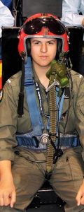 CCPL Nic Sibly at the 2018 Royal Adelaide Show promoting aviation opportunities at the 6 Wing Air Force Cadets’ information stand. Photo by Flying Officer (AAFC) Paul Rosenzweig.