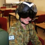 Benjamin Dunk from No 613 Squadron in November 2016, a Leading Cadet at the time, prepares for an Air Experience Flight in a Royal Australian Navy Bell 429 utility helicopter. Photo by Flying Officer (AAFC) Paul Rosenzweig.