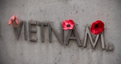 The Vietnam Memorial in Canberra. Photo by Laura Larking.