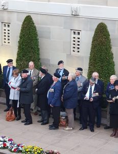 Former members of B Squadron, 1st Armoured Regiment, who were at the battle of Binh Ba, gather at the Australian War Memorial to mark the 50th anniversary of the battle. 1st Armoured Regiment photo.