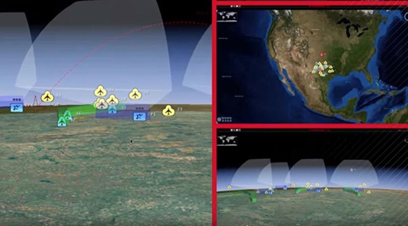 Patriot missile defence system control screen. Raytheon image.
