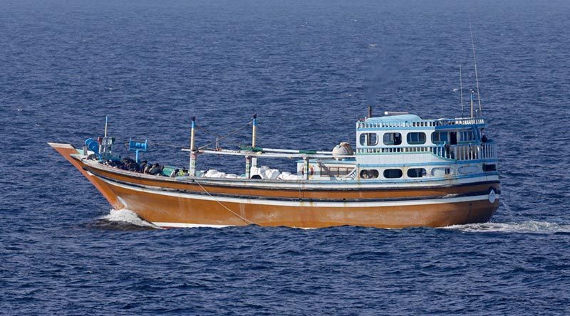 A typical dhow in the Middle East. Photo by Able Seaman Jayson Tufrey.