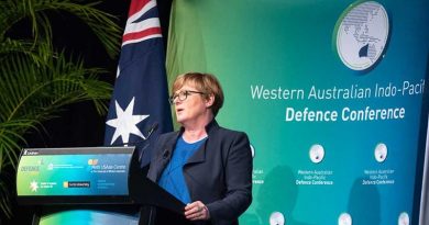 The then Assistant Minister for Home Affairs Linda Reynolds addresses the 2018 WA Ind0-Pacific Defence Conference. Senator Reynolds will address the 2019 conference as Minister for Defence. Photo supplied.