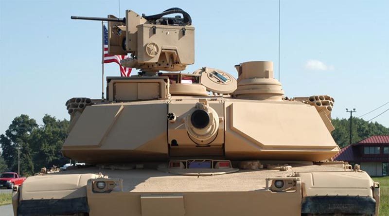 A US Army Abrams tank fitted with CROWS Low Profile. US Army photo.